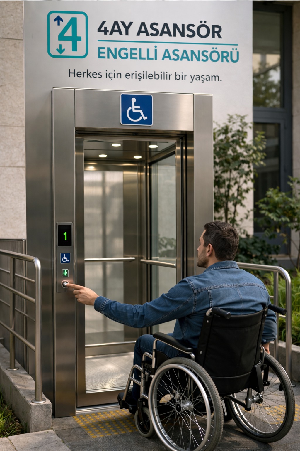 Accessible platform elevator for disabled access